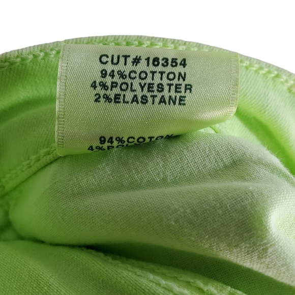 NEW J Brand Skinny Cropped Jeans Lime Shockwave Green Womens Size 24 - Picture 5 of 9